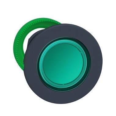 SCHNEIDER ZB5FW333 Harmony panelbe süllyesztett műanyag világító nyomógomb fej, Ø30, visszatérő, zöld