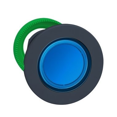 SCHNEIDER ZB5FW363 Harmony panelbe süllyesztett műanyag világító nyomógomb fej, Ø30, visszatérő, kék