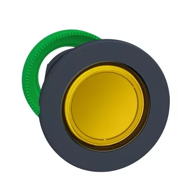 SCHNEIDER ZB5FW383 Harmony panelbe süllyesztett műanyag világító nyomógomb fej, Ø30, visszatérő, sárga