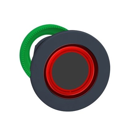   SCHNEIDER ZB5FW943 Harmony panelbe süllyesztett műanyag világító nyomógomb fej, Ø30, visszatérő, piros, világító perem