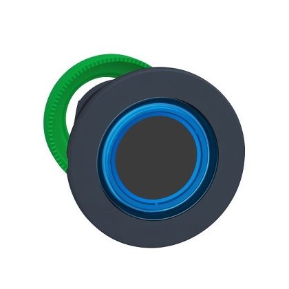   SCHNEIDER ZB5FW963 Harmony panelbe süllyesztett műanyag világító nyomógomb fej, Ø30, visszatérő, kék, világító perem