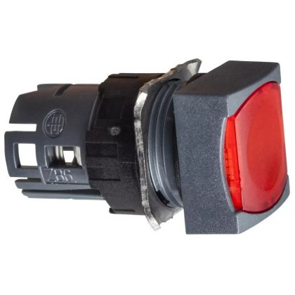 SCHNEIDER ZB6CW4 Világító nyomógombfej négyzetes, piros