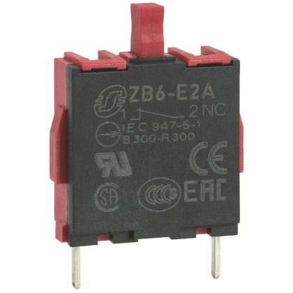 SCHNEIDER ZB6E2A Érintkezőblokk 2 NO, ezüstözött