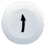 SCHNEIDER ZB6YA119 Kerek fedőlap, fehér, jelölt