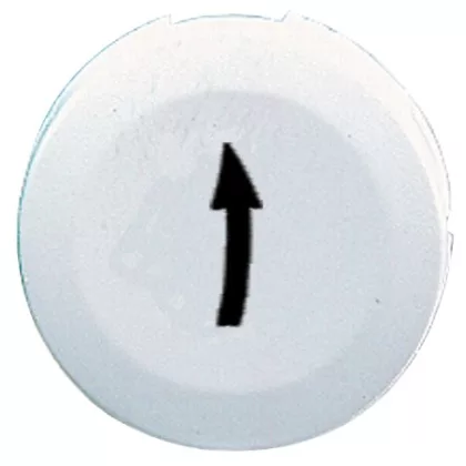 SCHNEIDER ZB6YA119 Kerek fedőlap, fehér, jelölt