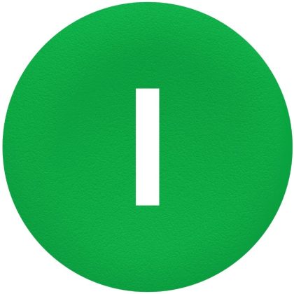   SCHNEIDER ZBA331 Fedőlapka nyomógombhoz zöld, "I"
