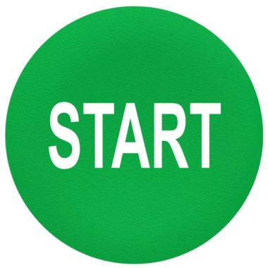 SCHNEIDER ZBA333 Fedőlapka nyomógombhoz zöld, "START"