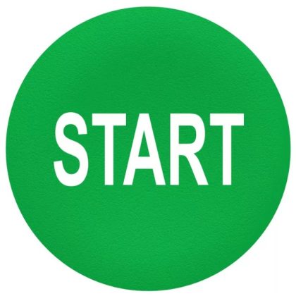   SCHNEIDER ZBA333 Fedőlapka nyomógombhoz zöld, "START"