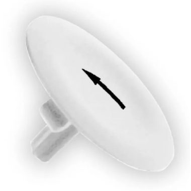 SCHNEIDER ZBA334 Fedőlapka nyomógombhoz fehér