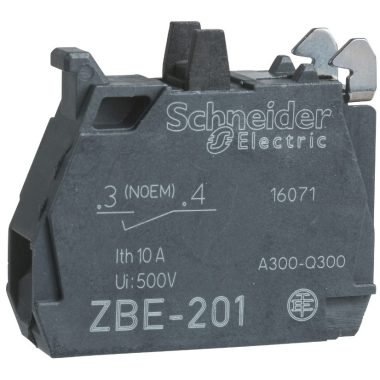 SCHNEIDER ZBE1016P Érintkezőblokk, 1N/O