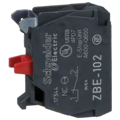 SCHNEIDER ZBE102 Érintkezőblokk, 1N/C