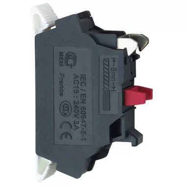 SCHNEIDER ZBE1025 Egyes kapcsoló egység 1NC rugó végződéssel