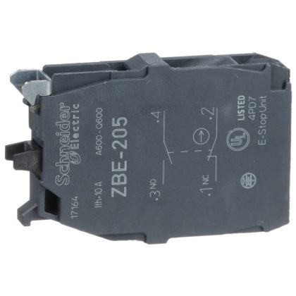 SCHNEIDER ZBE205 Érintkezőblokk, 1N/C+1N/O