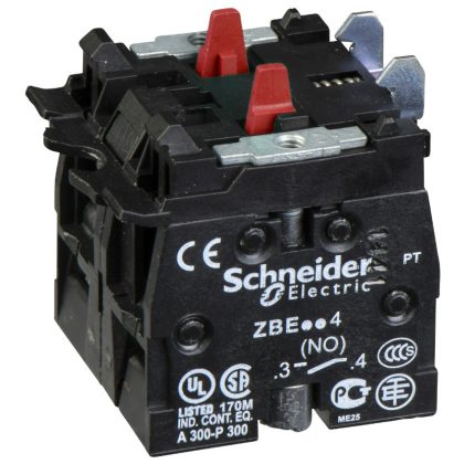 SCHNEIDER ZBE504 Harmony XB4/XB5 érintkező blokk, 2NC, nagyteljesítményű, 10A, csavaros csatlakozó