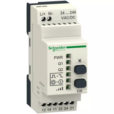 SCHNEIDER ZBRRA Vevőegység programozható, 2 relés kimenet, 24-240V AC/DC