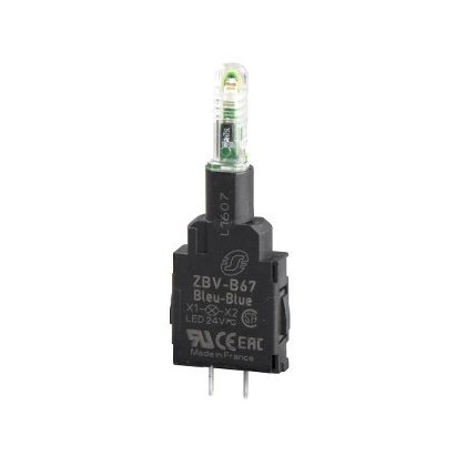   SCHNEIDER ZBVB47 LED-es jelzőlámpa érintkező blokk, piros 24V