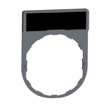 SCHNEIDER ZBY2101C0 Harmony címketartó 30x40 mm, Ø22 készülékekhez, 8x27 mm felirati címkével, jelöletlen, fekete/piros, szürke perem