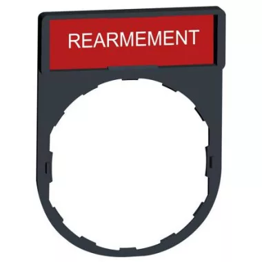 SCHNEIDER ZBY2123 Felirati címke REARMEMENT