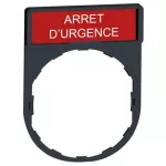 SCHNEIDER ZBY2130 Felirati címke ARRET D'URGENCE