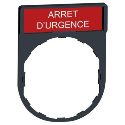 SCHNEIDER ZBY2130 Felirati címke ARRET D'URGENCE