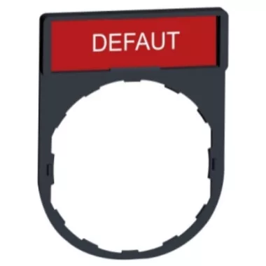 SCHNEIDER ZBY2135 Felirati címke DEFAUT