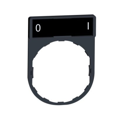 SCHNEIDER ZBY2178 Harmony címketartó 30x40 mm, Ø22 készülékekhez, 8x27 mm felirati címkével, O-I