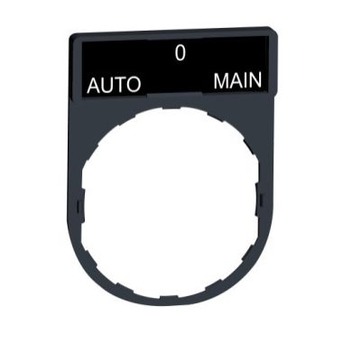 SCHNEIDER ZBY2185 Harmony címketartó 30x40 mm, Ø22 készülékekhez, 8x27 mm felirati címkével, AUTO-O-MAIN