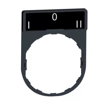 SCHNEIDER ZBY2186 Harmony címketartó 30x40 mm, Ø22 készülékekhez, 8x27 mm felirati címkével, I-O-II