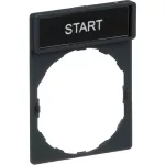 SCHNEIDER ZBY2303 Gravírozott címke "start"