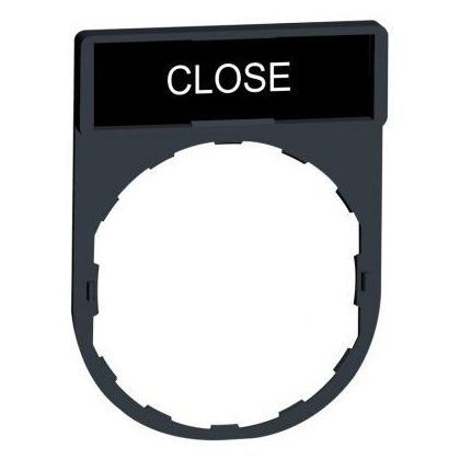 SCHNEIDER ZBY2314 Címketartó címkével "CLOSE"