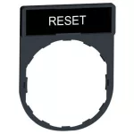 SCHNEIDER ZBY2322 Címketartó címkével "RESET"