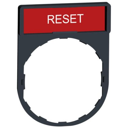 SCHNEIDER ZBY2323 Felirati címke. RESET