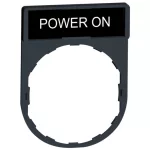 SCHNEIDER ZBY2326 Címketartó címkével "ON"