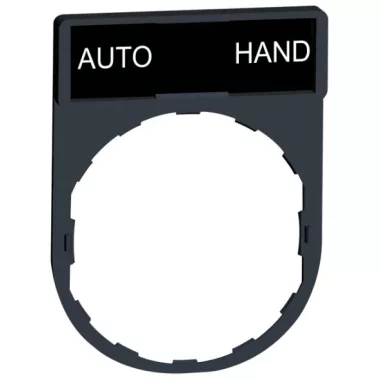 SCHNEIDER ZBY2364 Címketartó címkével "AUTO-HAND"
