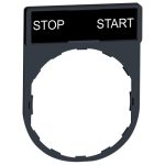   SCHNEIDER ZBY2366 Címketartó címkével "STOP-START"
