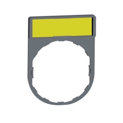 SCHNEIDER ZBY4101C0 Harmony címketartó 30x40 mm, Ø22 készülékekhez, 8x27 mm felirati címkével, jelöletlen, fehér/sárga, szürke perem