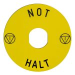 SCHNEIDER ZBY8230 Felirati címke "NOT-AUS"