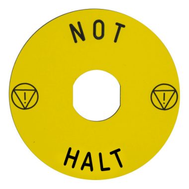 SCHNEIDER ZBY8230 Felirati címke "NOT-AUS"