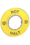 SCHNEIDER ZBY9220 3D felirati címke NOT HALT