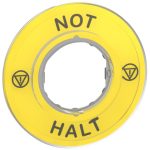 SCHNEIDER ZBY9220 3D felirati címke NOT HALT