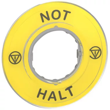 SCHNEIDER ZBY9220 3D felirati címke NOT HALT