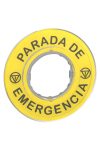 SCHNEIDER ZBY9420 3D felirati címke PARADA DE EMERGENCIA
