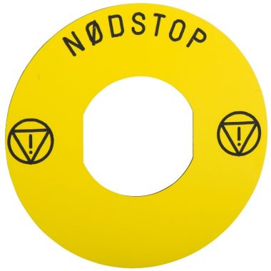 SCHNEIDER ZBY9830 Sárga cimke 60mm átmérő