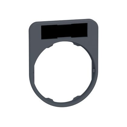 SCHNEIDER ZBYF2101 Harmony címketartó, 40x50 mm, Ø30 süllyesztett készülékhez, 8x27 címkéhez, fekete/piros