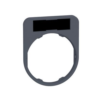 SCHNEIDER ZBYF2101C0 Harmony címketartó, 40x50 mm, Ø30 süllyesztett készülékhez, 8x27 címkéhez, fekete/piros, szürke perem