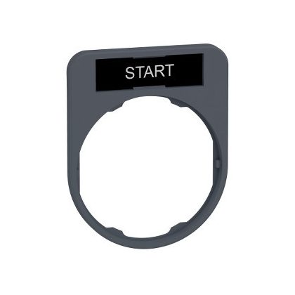 SCHNEIDER ZBYF2303 Harmony címketartó, 40x50 mm, Ø30 süllyesztett készülékhez, 8x27 címkéhez, START