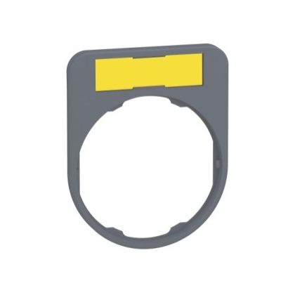   SCHNEIDER ZBYF4101C0 Harmony címketartó, 40x50 mm, Ø30 süllyesztett készülékhez, 8x27 címkéhez, fehér/sárga, szürke perem