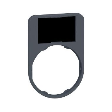 SCHNEIDER ZBYF6101 Harmony címketartó, 50x60 mm, Ø30 süllyesztett készülékhez, 18x27 címkéhez, felirat nélkül, fekete/piros