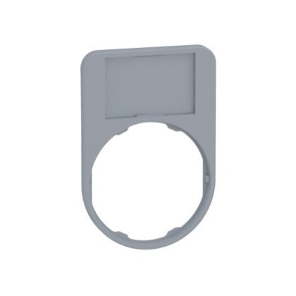   SCHNEIDER ZBYF6101C0 Harmony címketartó, 50x60 mm, Ø30 süllyesztett készülékhez, 18x27 címkéhez, felirat nélkül, fekete/piros, szürke perem