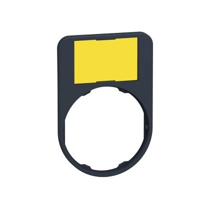   SCHNEIDER ZBYF6102 Harmony címketartó, 50x60 mm, Ø30 süllyesztett készülékhez, 18x27 címkéhez, felirat nélkül, fehér/sárga